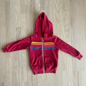 Aviator Nation Zip Up Hoodie Youth, Size 4